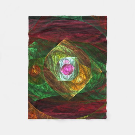 Dynamische Verbindungen Abstrakte Kunst Fleecedecke (Vorderseite)