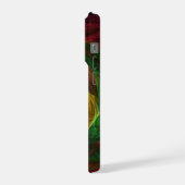 Dynamische Verbindungen Abstrakte Kunst iPhone Hülle (Linke Seite)