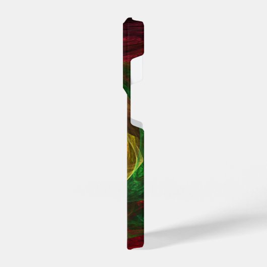 Dynamische Verbindungen Abstrakte Kunst iPhone Hülle (Linke Seite)