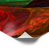 Dynamische Verbindungen Abstrakte Kunst Poster (Ecke)