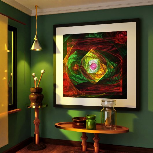 Dynamische Verbindungen Abstrakte Kunst Poster