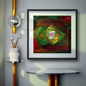 Dynamische Verbindungen Abstrakte Kunst Poster