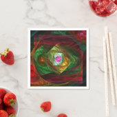 Dynamische Verbindungen Abstrakte Kunst Serviette (Beispiel)