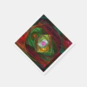 Dynamische Verbindungen Abstrakte Kunst Serviette (Ecke)
