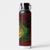 Dynamische Verbindungen Abstrakte Kunst Trinkflasche (Rückseite)