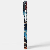 Dynamische Wellen: Wale in Harmonie Case-Mate iPhone Hülle (Rückseite / Links)