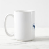 Dynamische Whitewater-Kajakfahrer-Linienkunst Kaffeetasse (Links)