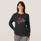 Dynamischer Abstract-Pfeil-Geschwindigkeits-Grafik T-Shirt (Vorne ganz)