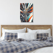 Dynamischer Abstrakter Burst - Geometrische Explos Leinwanddruck (Insitu (Schlafzimmer))