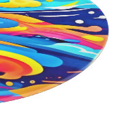 Dynamischer Abstrakter Farbausdruck Schneidebrett (Ecke)