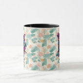 Dynamischer abstrakter Monogramm-Becher - D für Da Tasse (Zentrum)