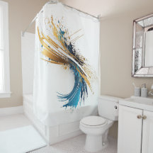 Dynamischer Abstrakter Splash Weißes Aquamarines G