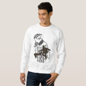 Dynamischer angesagt-Hopfendarsteller Sweatshirt (Vorne ganz)