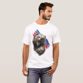 Dynamischer Bär Farb-Spritzer – Künstlerische Wild T-Shirt (Vorne ganz)