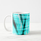 Dynamischer blauer Hintergrund Kaffeetasse (Links)