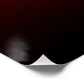 Dynamischer Bulle in feuriger Bewegung Poster (Ecke)