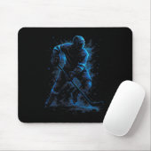 Dynamischer Eishockeyspieler - Sport Winter Schlit Mousepad (Mit Mouse)