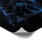 Dynamischer Eishockeyspieler - Sport Winter Schlit Poster (Ecke)