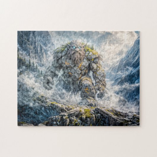 Dynamischer Fantasy-Troll in dramatischer atmosphä Puzzle (Horizontal)