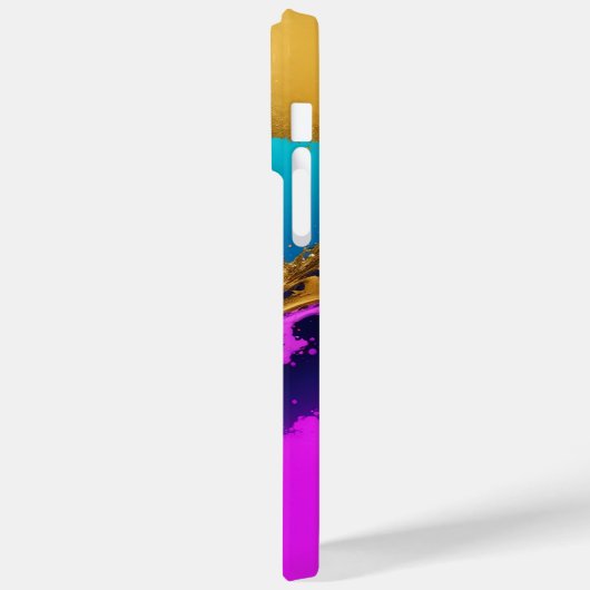 Dynamischer flüssiger Abstrakter, weißer Skriptnam Case-Mate iPhone Hülle (Rückseite / Links)