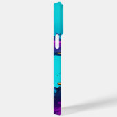 Dynamischer flüssiger Abstrakter, weißer Skriptnam Case-Mate iPhone Hülle (Rückseite / Rechts)