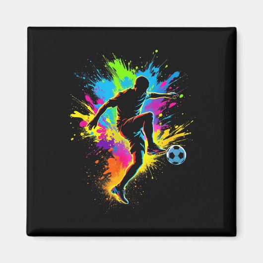 Dynamischer Fußball Magnet (Vorne)