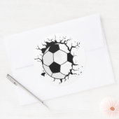 Dynamischer Fußball-Play-Aufkleber Runder Aufkleber (Umschlag)