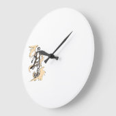 Dynamischer Fußballspieler Große Wanduhr (Winkel)