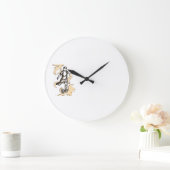Dynamischer Fußballspieler Große Wanduhr (Zuhause)