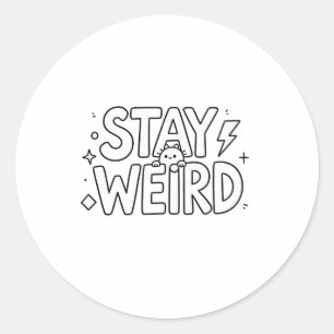 Dynamischer Laufroboter Bleib in Bewegung Sticker