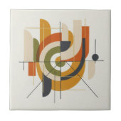 Dynamischer Mid-Century-Modern-Abstrakt #2 ID1224 Fliese (Vorderseite)