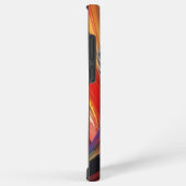 Dynamischer Pinselstrich Moderne Kunst Samsung Galaxy Hülle (Rechte Seite)