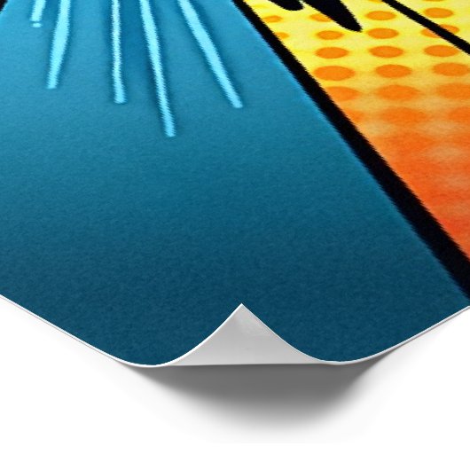 Dynamischer Pop Art 'BANG'! Comic Style Poster (Ecke)