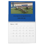 Dynamischer Racing Mail-Kalender Kalender (Feb 2027)