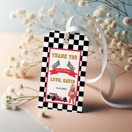 Dynamischer Rennen Tag Vielen Dank Geschenkanhänger