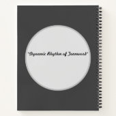 "Dynamischer Rhythmus der Teamarbeit" Notizblock (Rückseite)