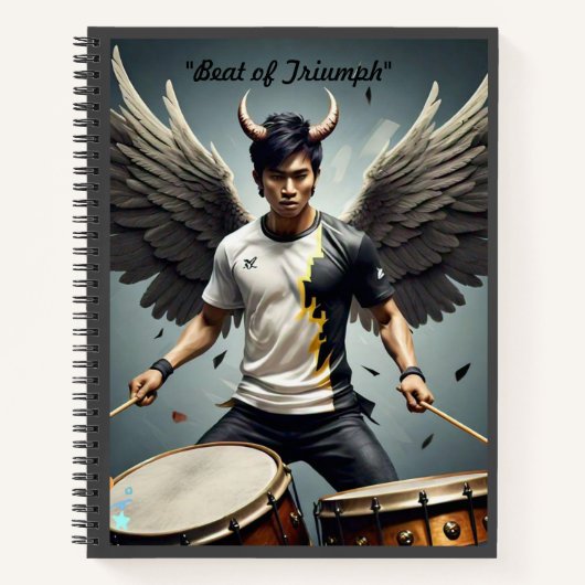 "Dynamischer Rhythmus der Teamarbeit" Notizblock (Vorderseite)