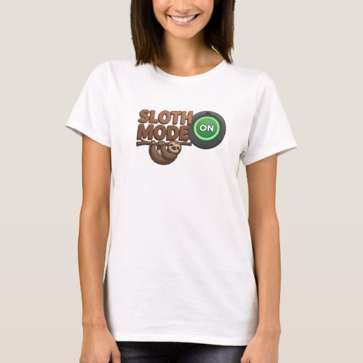 Dynamischer roter FAULHEITSMODUS AKTIV Mode auf Fa T-Shirt (Vorderseite)