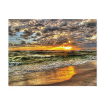 Dynamischer Sonnenuntergang am Strand von Pensacol