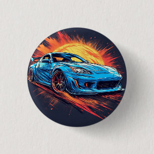Dynamischer Sportwagen Button