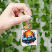 Dynamischer Sportwagen Schlüsselanhänger (Hand)