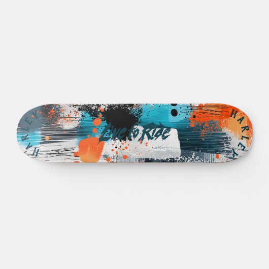 Dynamischer Spritzer - Abstrakte Fahrt Skateboard (Horizontal)