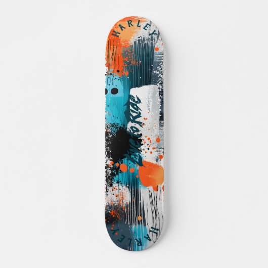Dynamischer Spritzer - Abstrakte Fahrt Skateboard (Vorne)