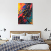 Dynamischer Spritzer - Moderner Abstrakter Express Leinwanddruck (Insitu (Schlafzimmer))