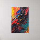 Dynamischer Spritzer - Moderner Abstrakter Express Leinwanddruck (Vorderseite)