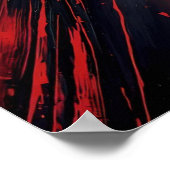 Dynamischer Spritzer - Moderner Abstrakter Express Poster (Ecke)