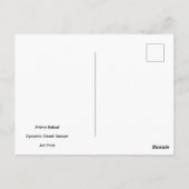 Dynamischer Straßentänzer, Postkarte (Rückseite)