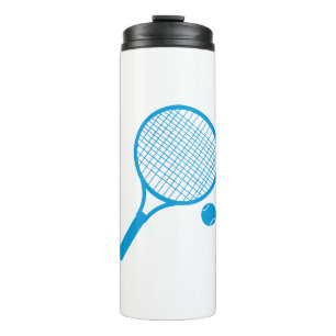 Dynamischer Tennisschläger & Ball Thermosbecher