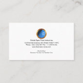 Dynamischer unternehmungslustiger lebhafter visitenkarte (Rückseite)