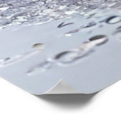 Dynamischer Wasserspritzer Poster (Ecke)